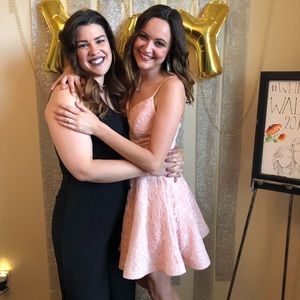 Short Pink Semi-Formal Cocktail Dress